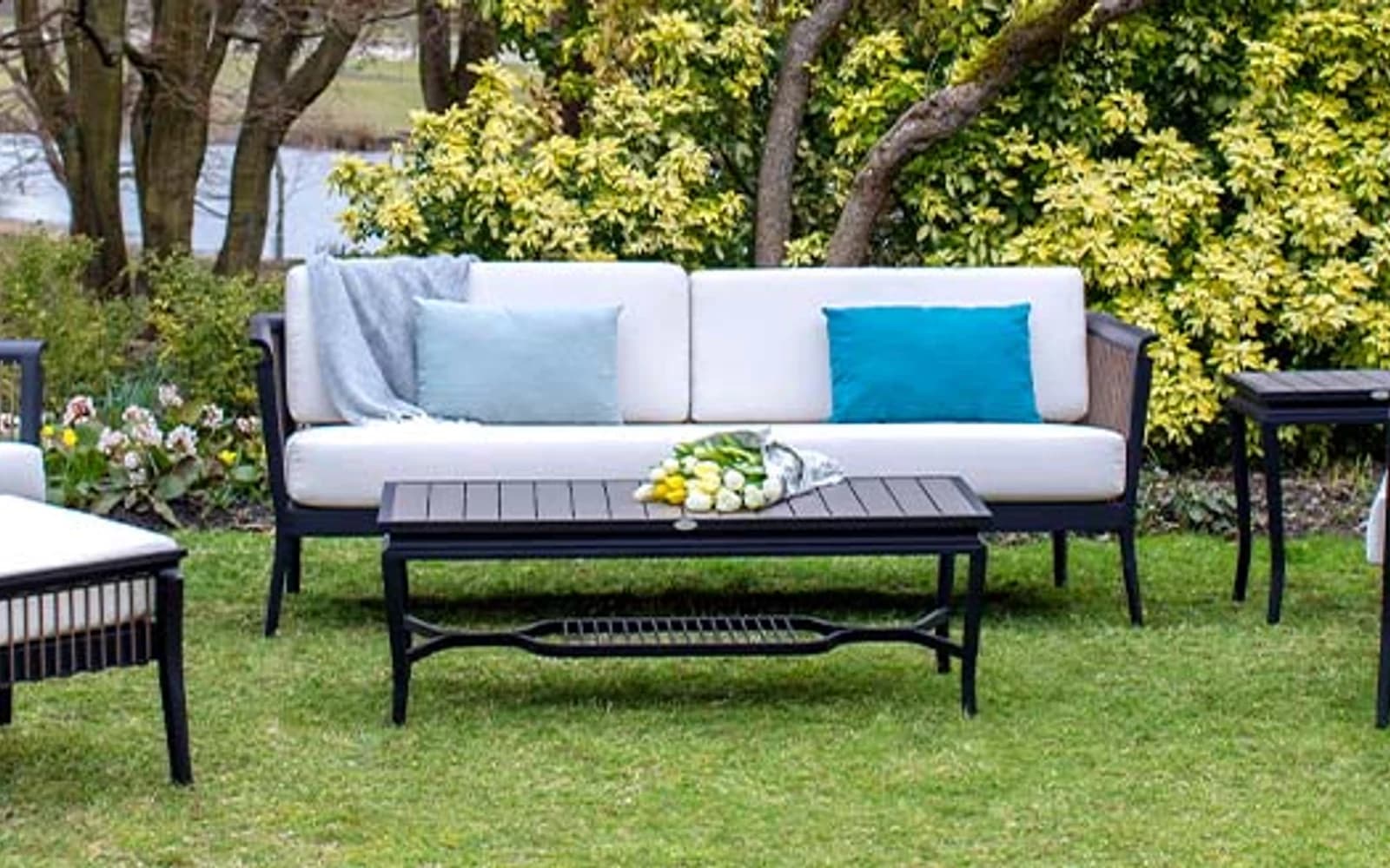 Ratana Copacabana sectional on a patio